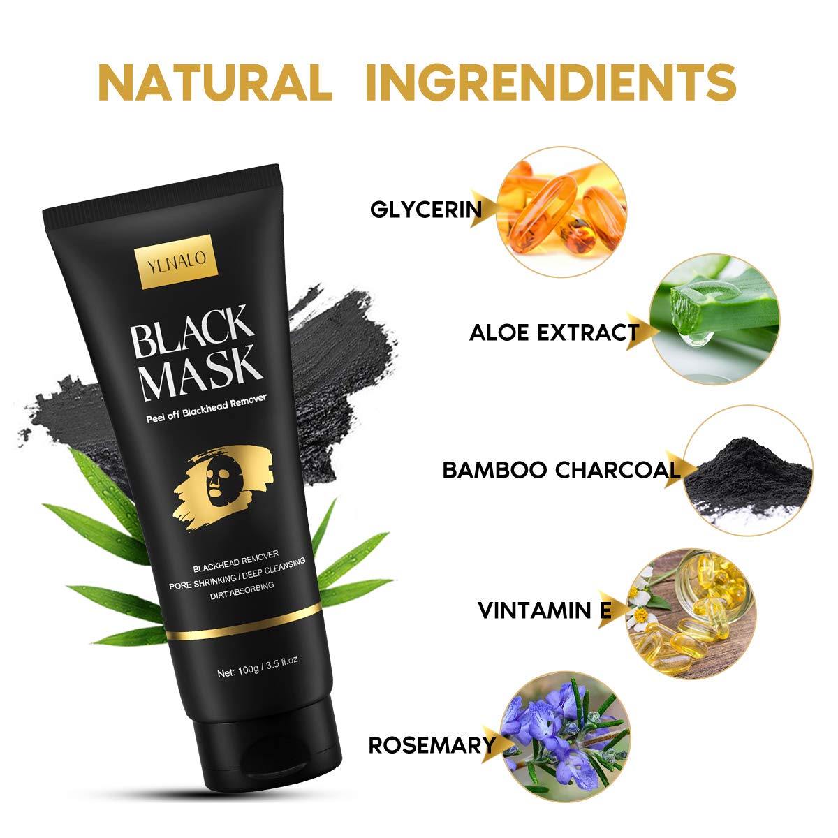 YLNALO Activated charcoal absorption visual indicating oil balance.
