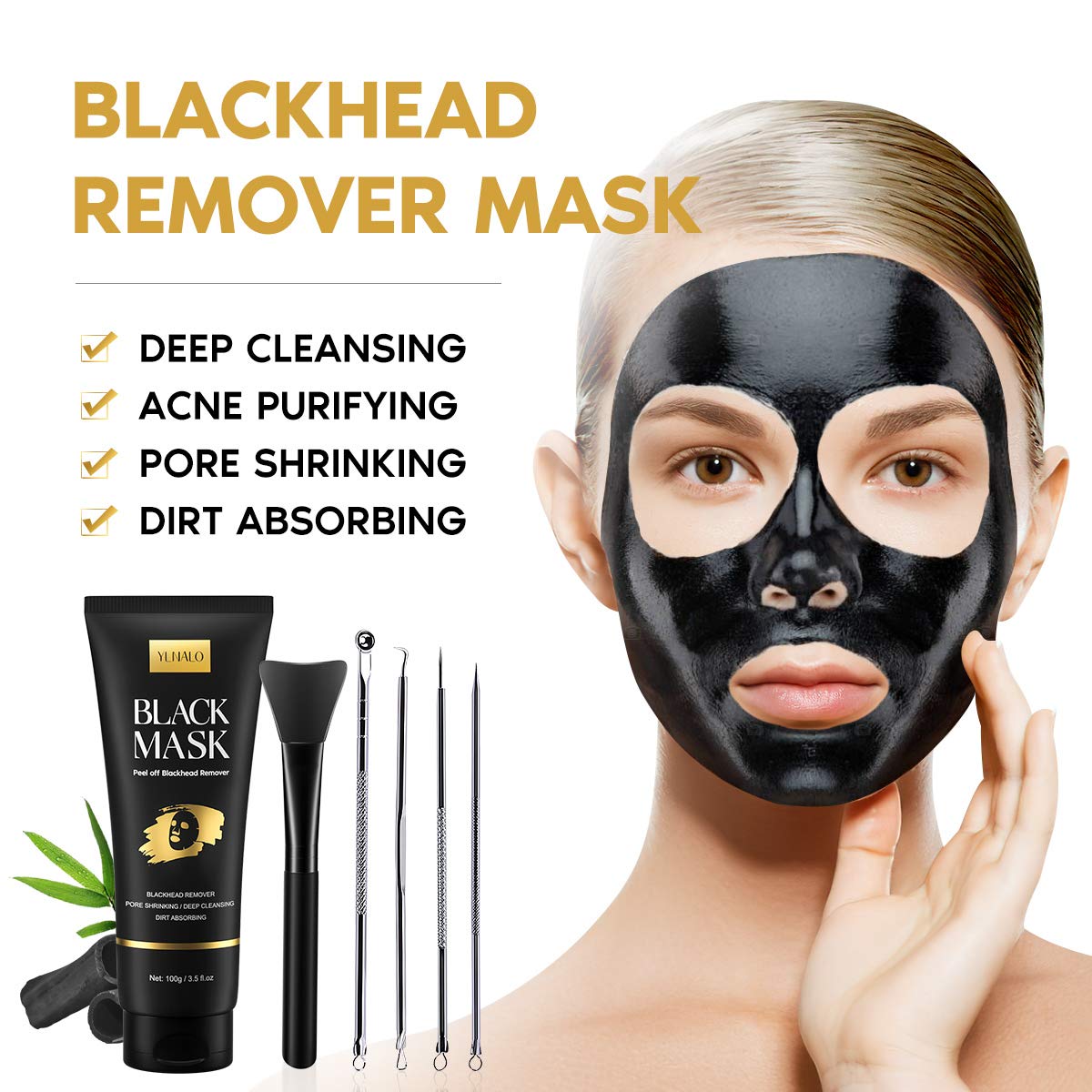 YLNALO Applicator brush used for even mask application.