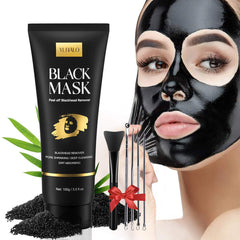 YLNALO Charcoal Peel Mask nose close-up; pore cleansing potential.
