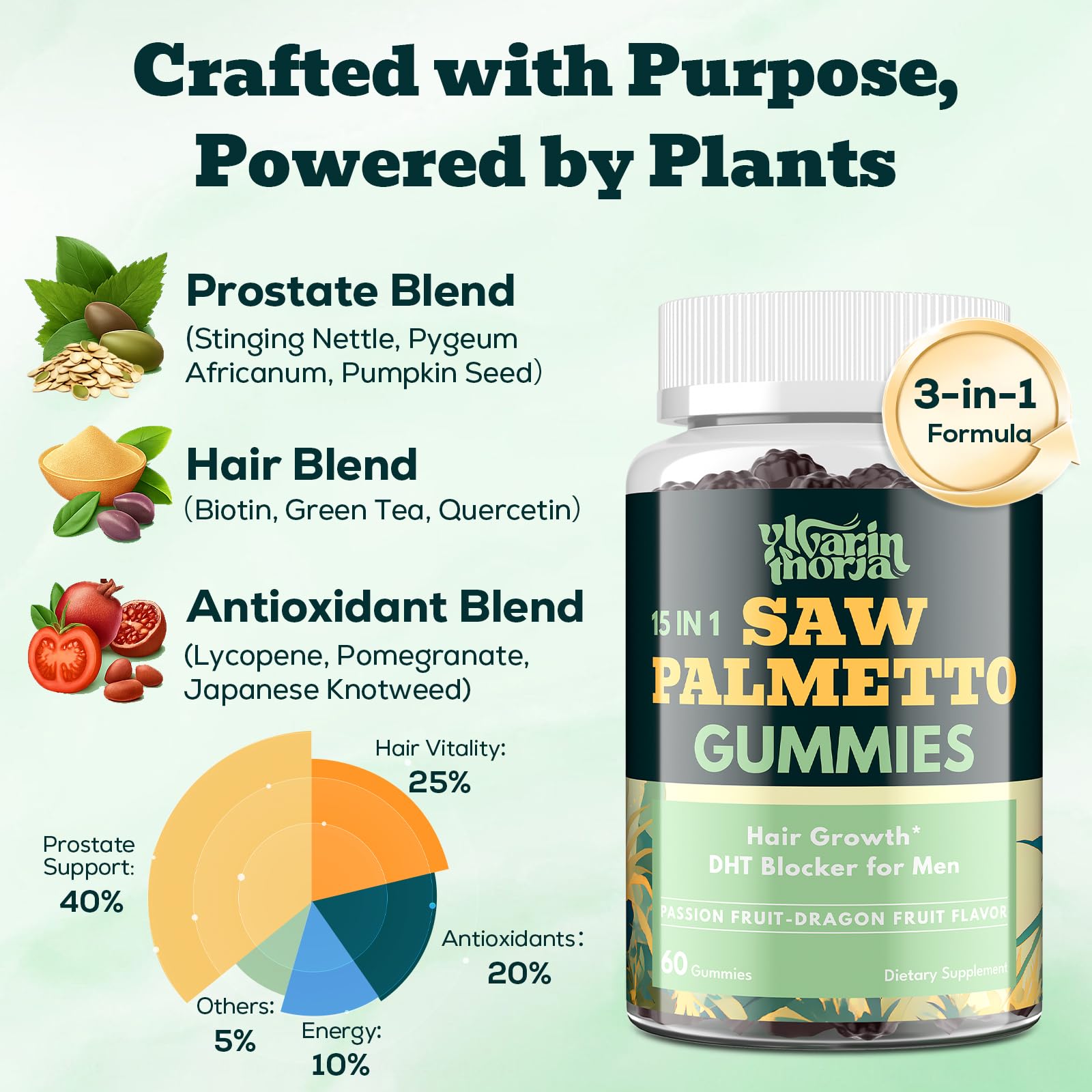 YLVARIN THORIA pumpkin seed oil ingredient highlights nutrient-rich oil.