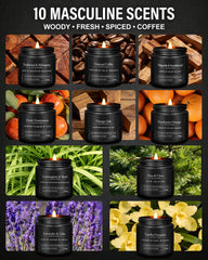 YMing oak wood candle with bold aroma for living rooms and gatherings.