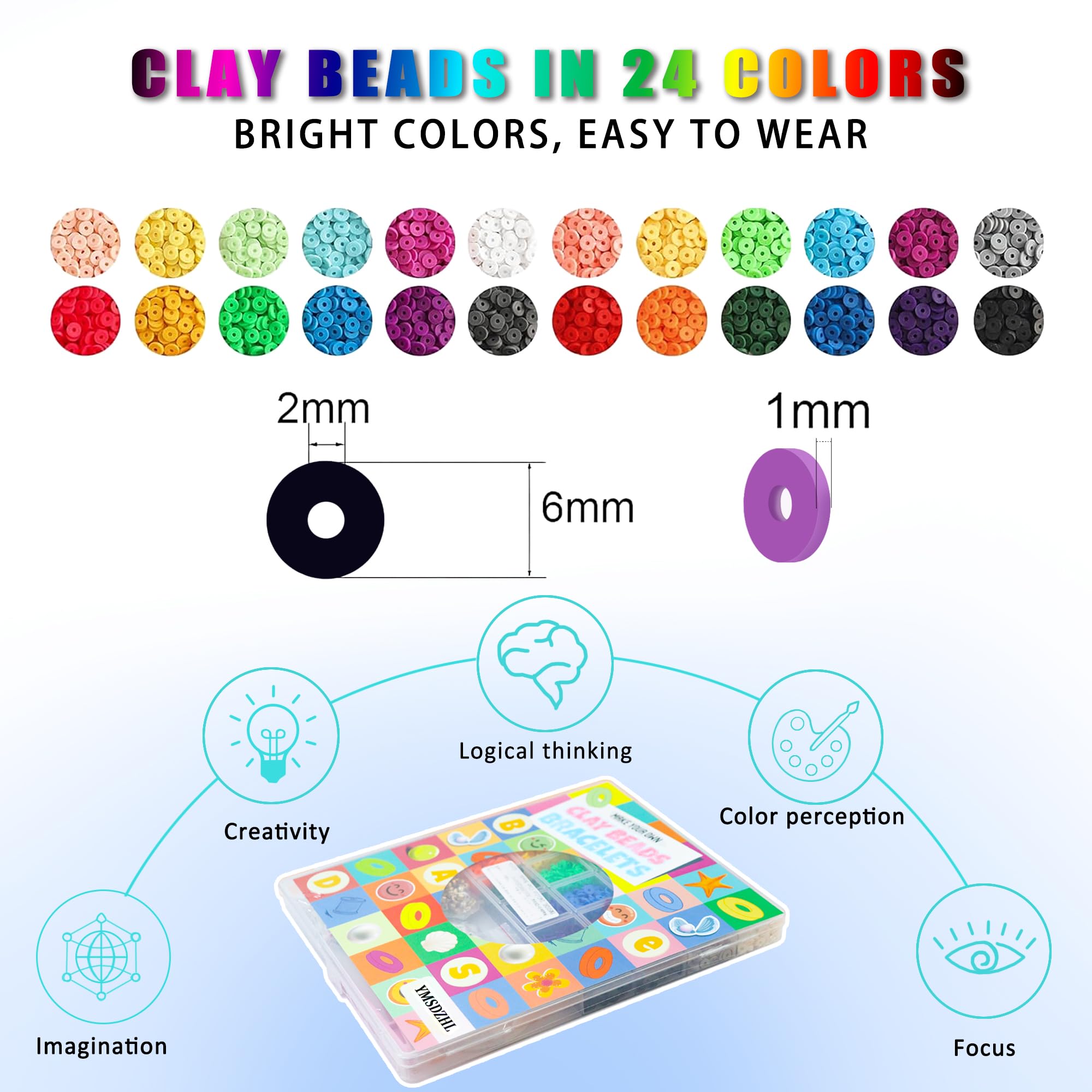 YMSDZHL bead kit accessories spread with clasps and charms for easy assembly.