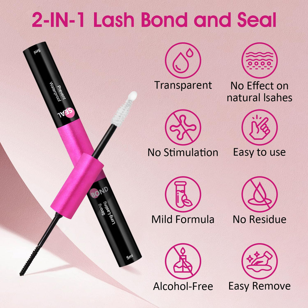 YNGLLC Lash Bond and Seal works with cluster lashes for DIY results