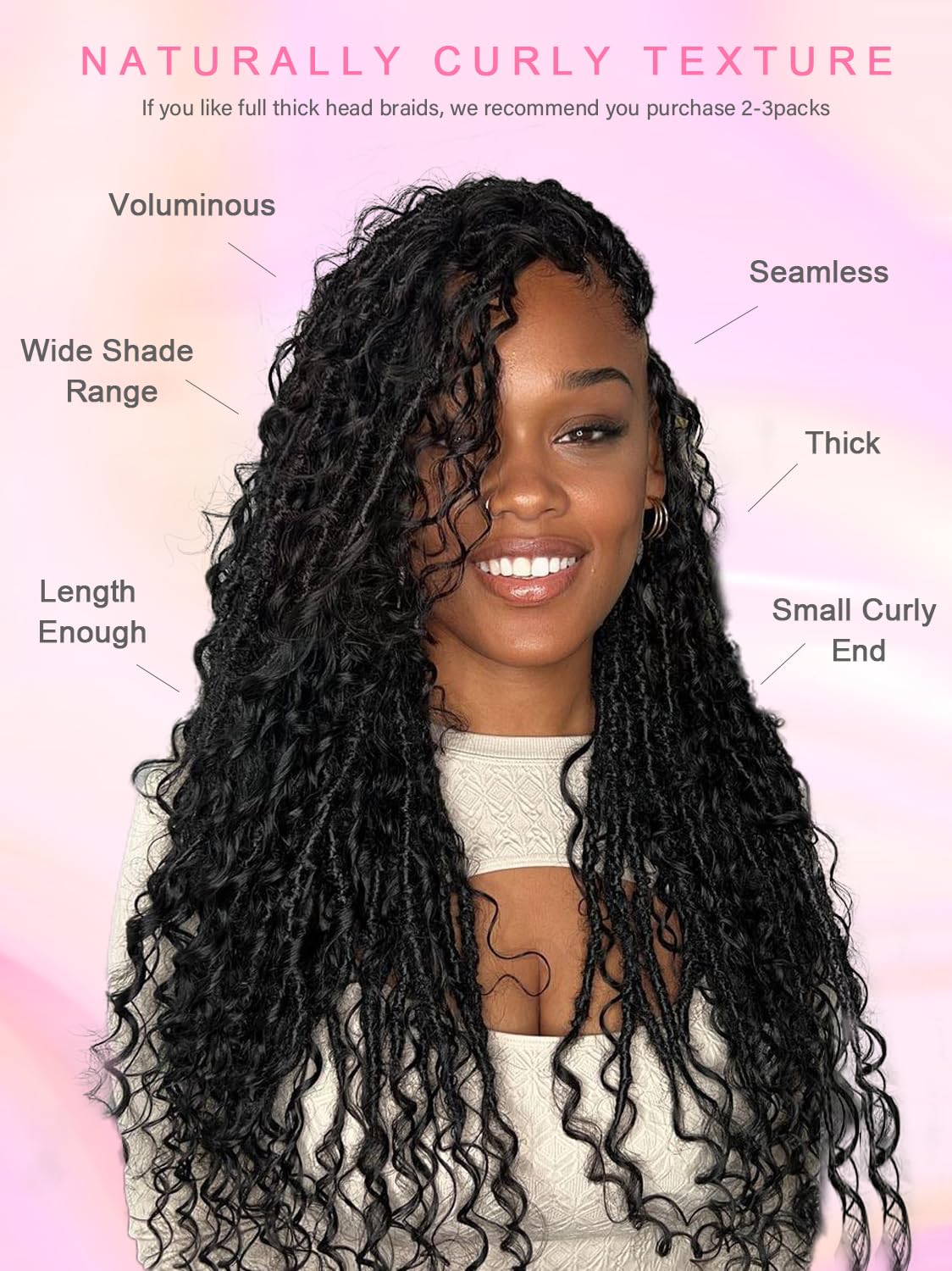 YNiSew lightweight braiding hair reduces scalp tension during braiding.