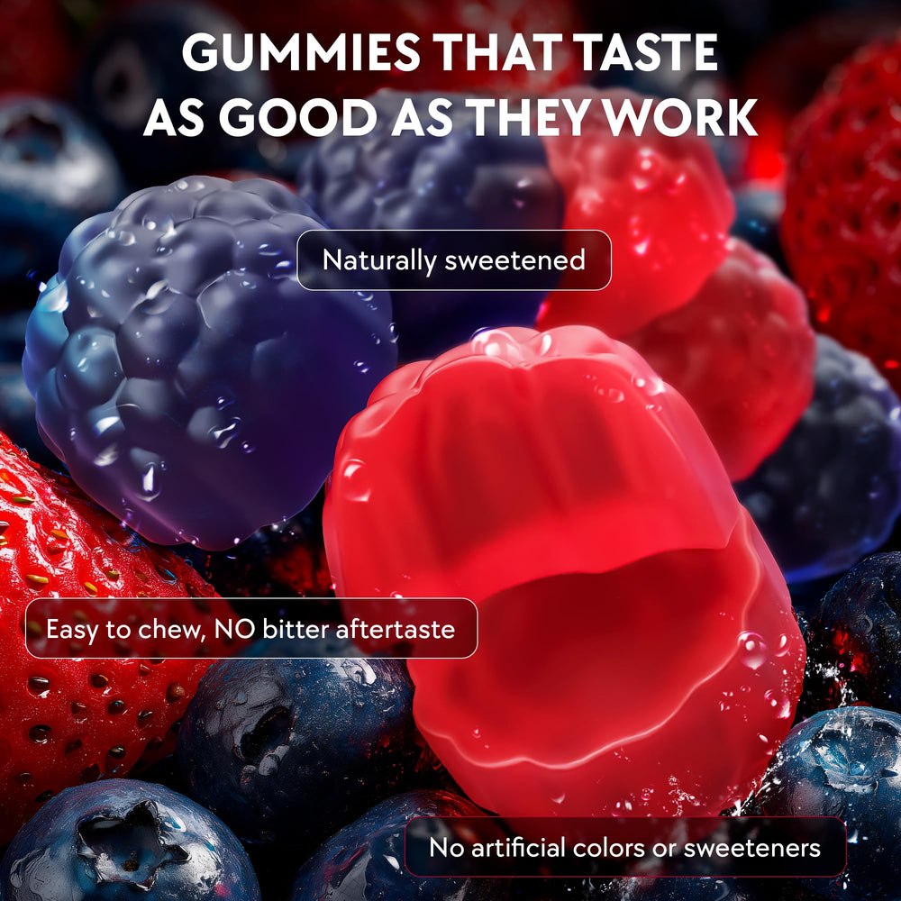 YOLOBALANCE Ashwagandha Gummies vegan certification badge visible on packaging.