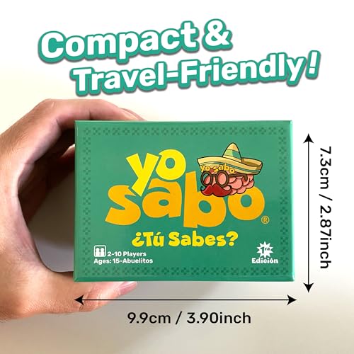 Yo Sabo Edition 1 card back reveals prompts for quick conversations