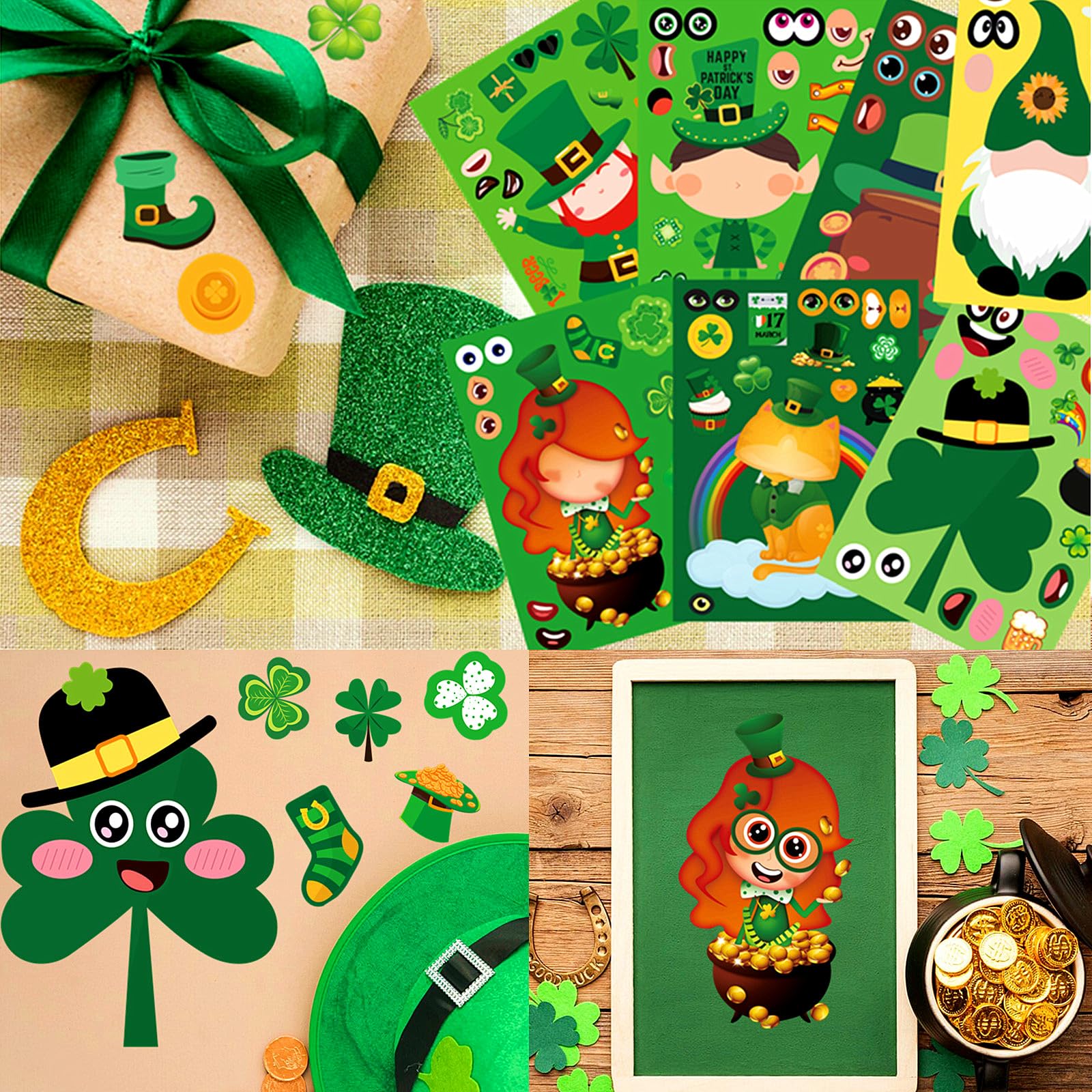 Yodeeni stickers on notebooks and envelopes for bright accents.