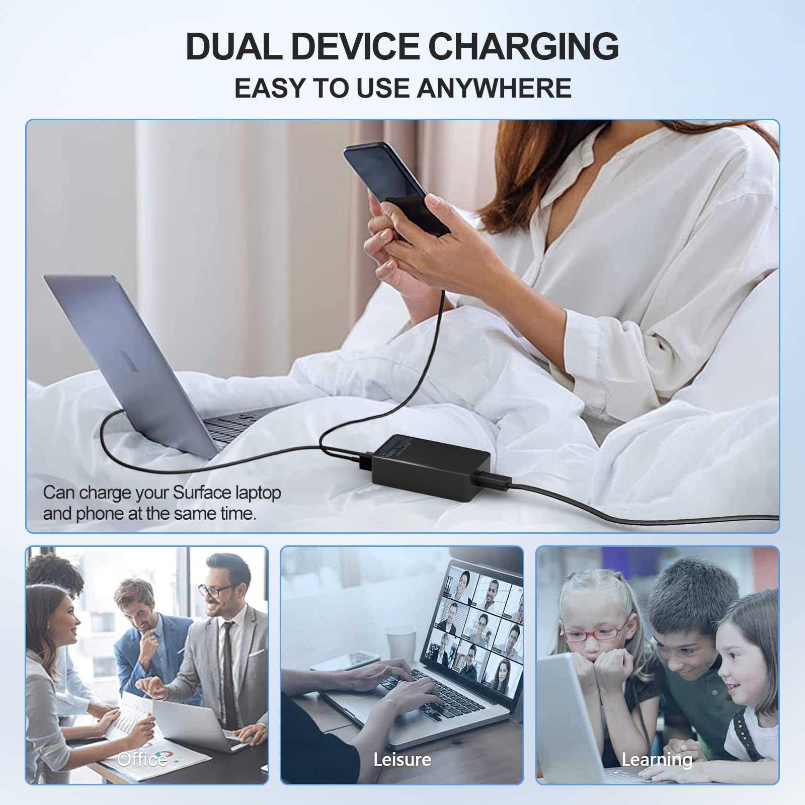 Yodzgaco 65W charger safety protections for devices