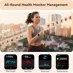 Yoever IDW20 health monitoring tracks heart rate, SpO2, and sleep quality