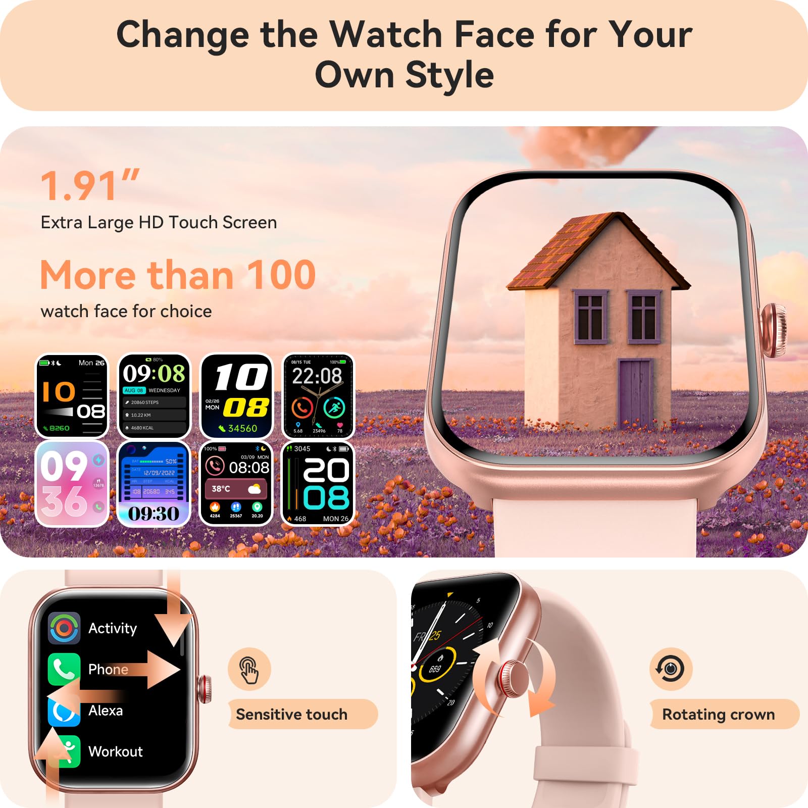 Yoever smart watch notifications keep you informed on the wrist