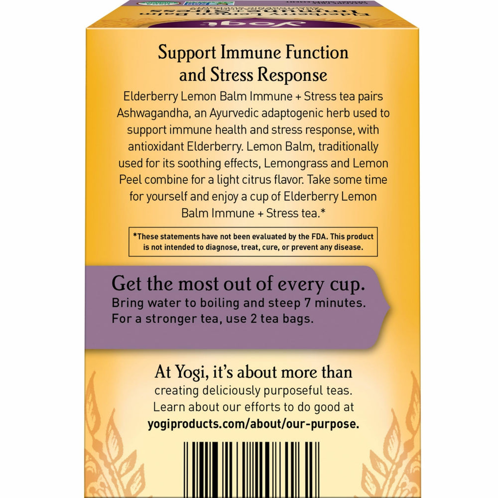 Yogi Bedtime tea vegan organic label and non-GMO assurance.