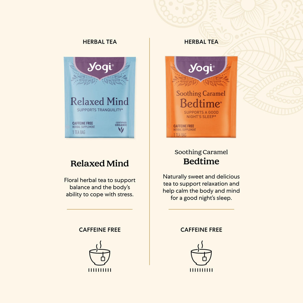 Yogi Comforting Chamomile tea bags for a soothing night routine