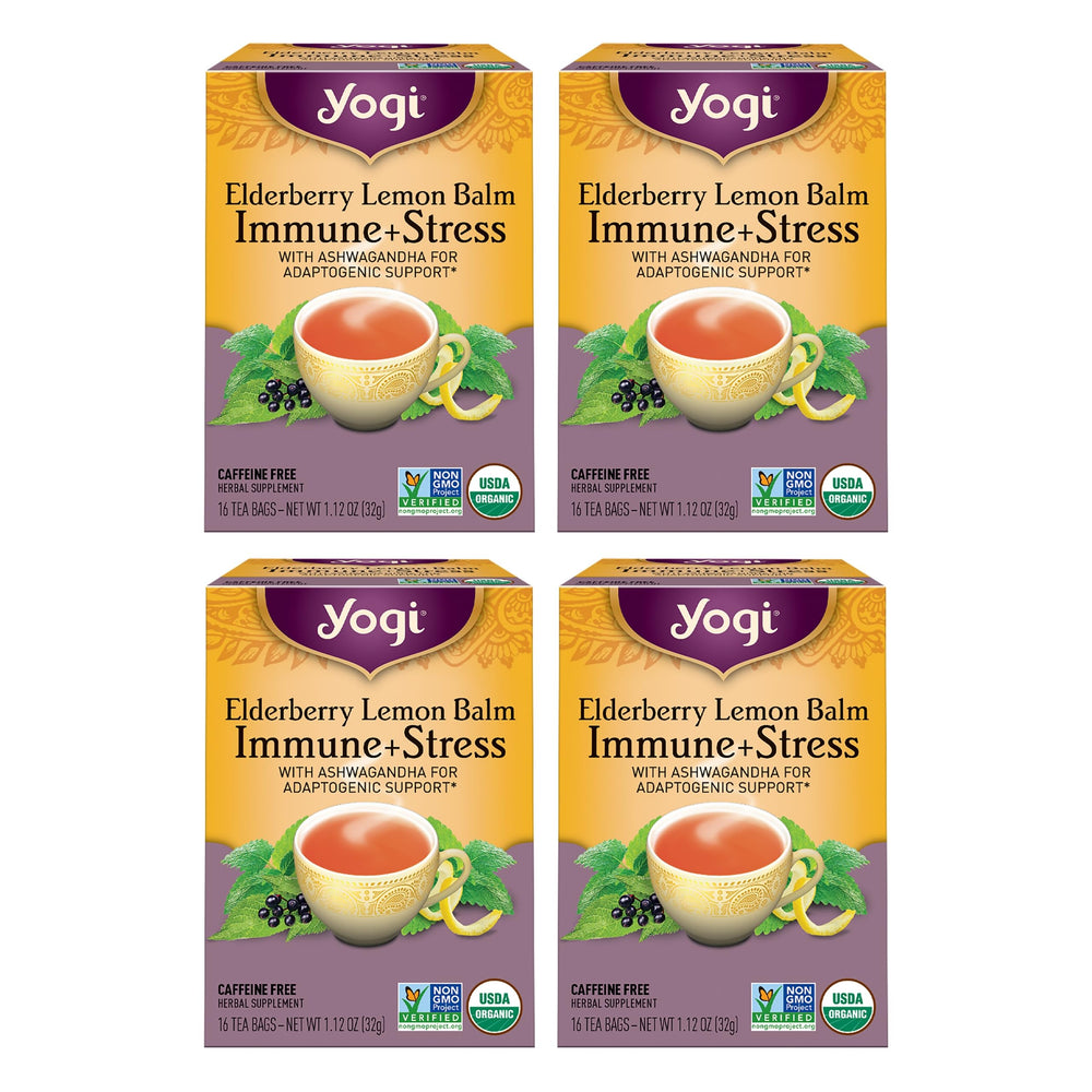 Yogi Elderberry Lemon Tea bags ready for a soothing daily ritual