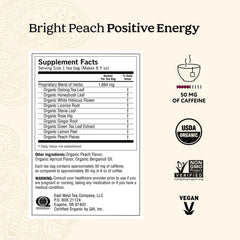 Yogi Energy steeping cup showing robust aroma and rich profile.
