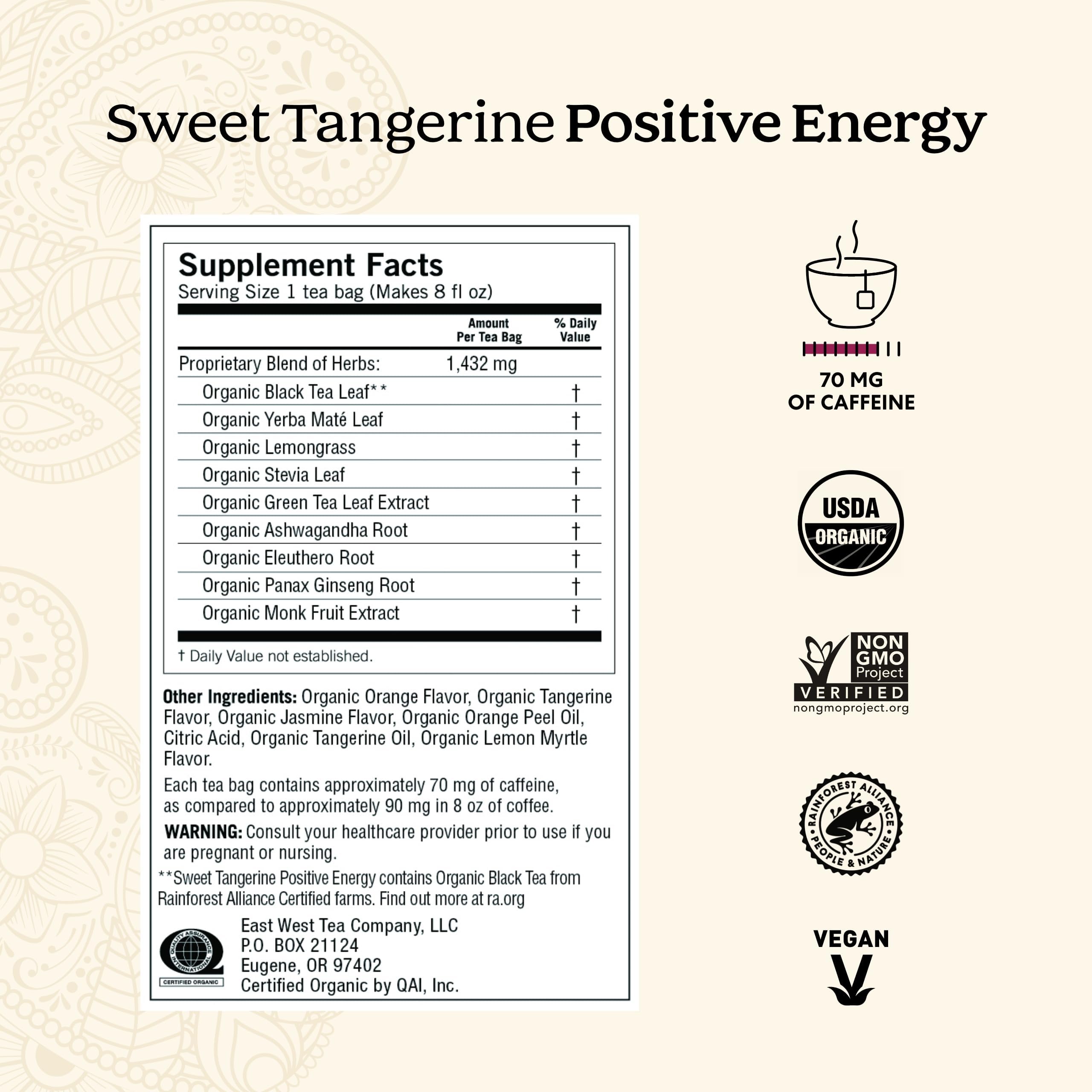 Yogi Energy tea bags close-up highlighting organic ingredients for flavorful cups.