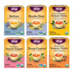 Yogi Get Well Tea Sampler variety-pack-tea-bags for cozy evenings