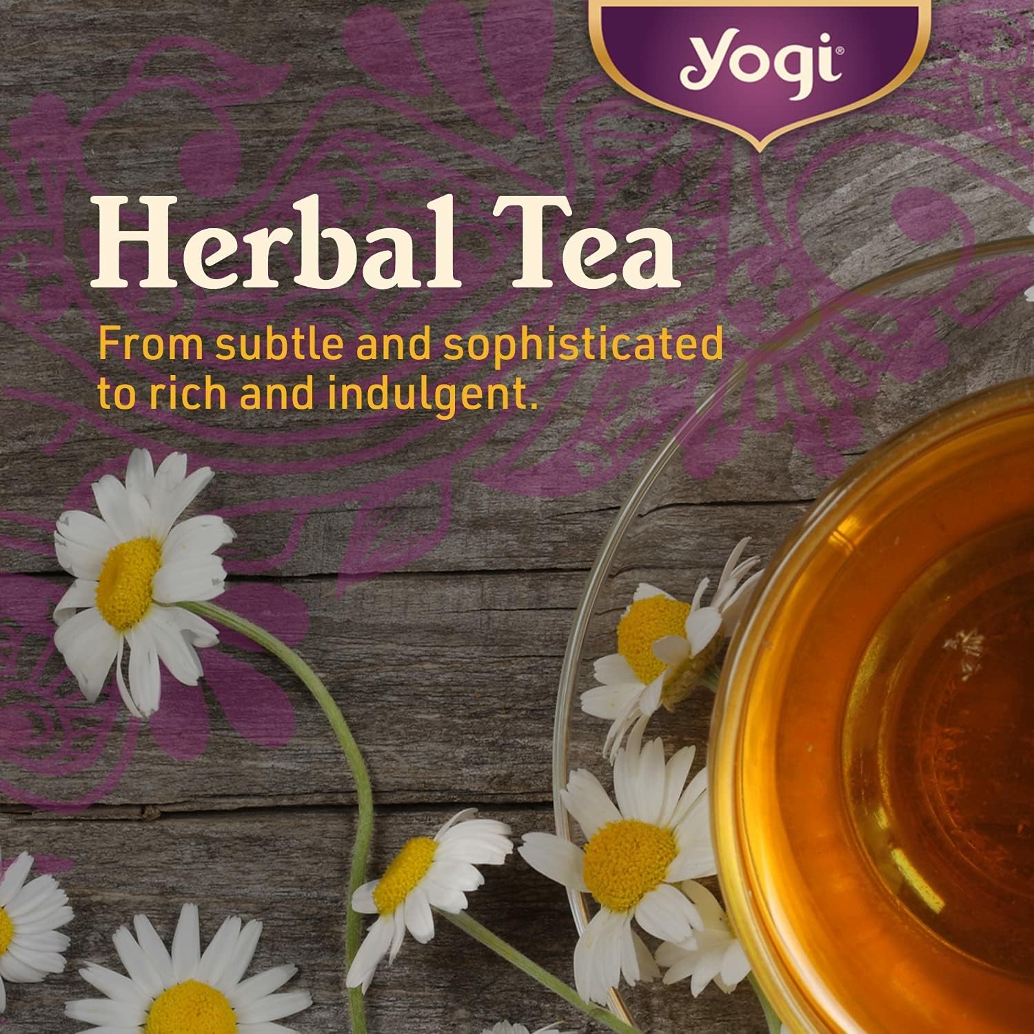 Yogi Tea Chai Rooibos aroma rising over mug invites relaxation.