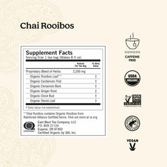 Yogi Tea Chai Rooibos cup-steeping scene highlighting aromatic, caffeine-free ritual.