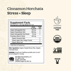 Steeping cup of Yogi Cinnamon Horchata invites calm evenings at home.