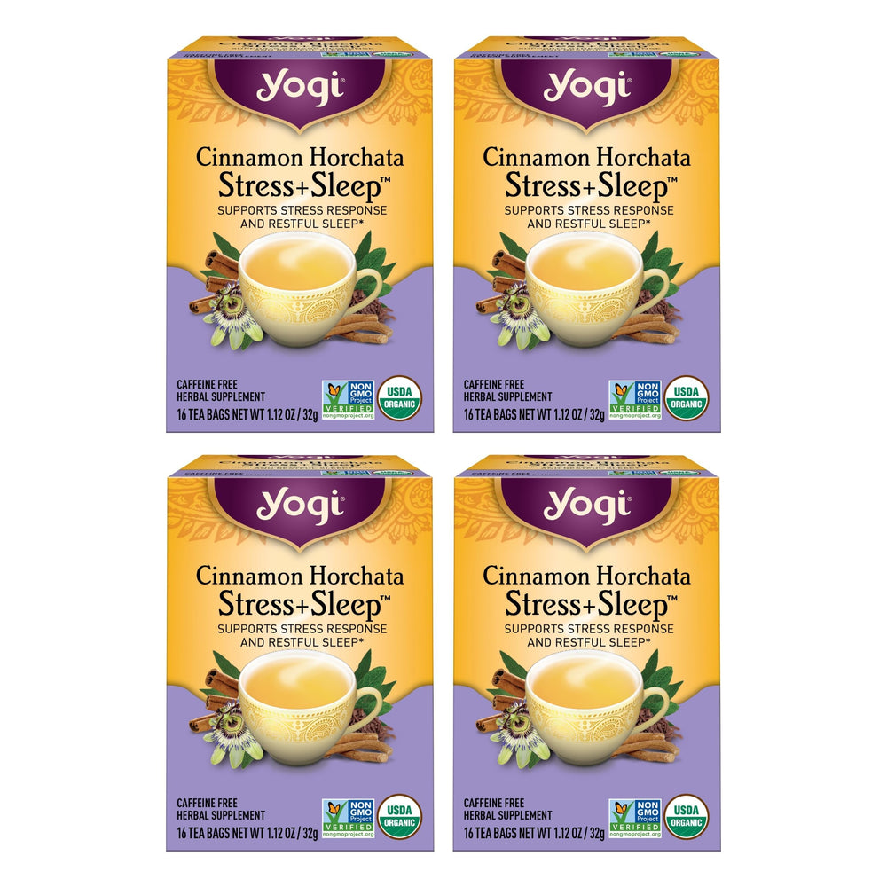 Yogi Cinnamon Horchata tea bags pack for relaxing evenings.