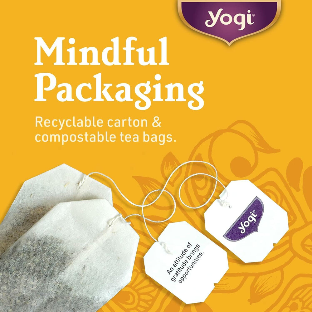Yogi Tea Pure Green Tea leaves inside the bag.