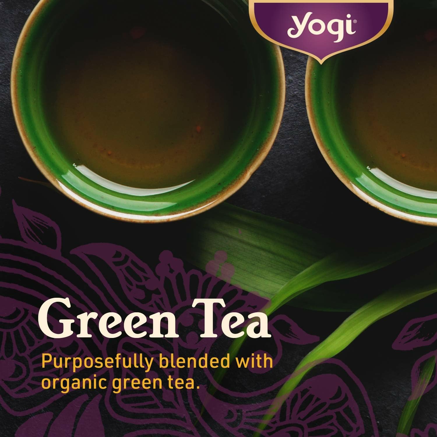 Morning routine with a mug of Yogi Pure Green Tea.