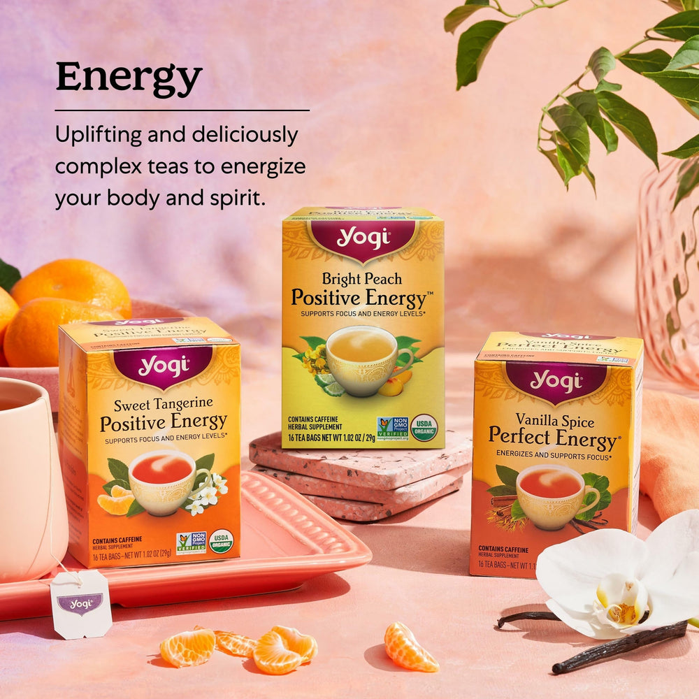 Yogi Vanilla Spice vanilla-beans highlight natural flavor and relaxing aroma cues.