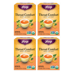 Yogi Throat Comfort tea bag ready for soothing throat support