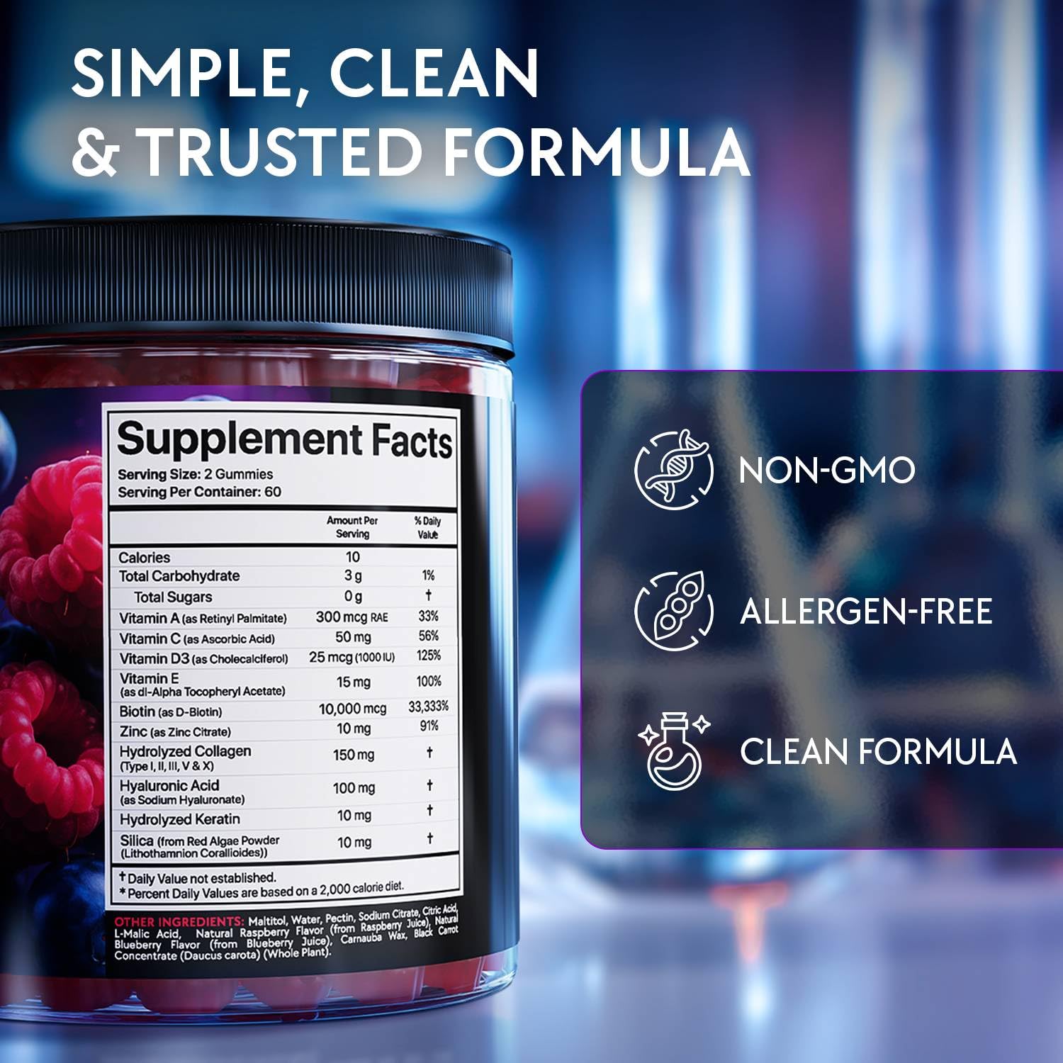 In-hand shot of YOLOBALANCE gummies showing smooth chew texture