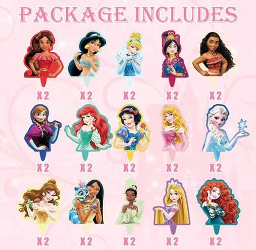 Yoimckay princess toppers for cupcakes and muffins add whimsy