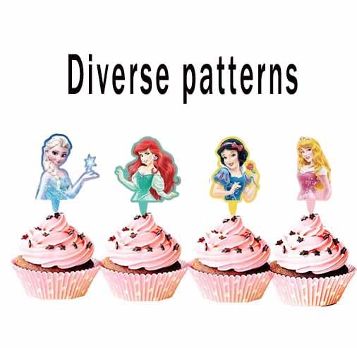 Yoimckay paper toppers, durable and reusable for party desserts