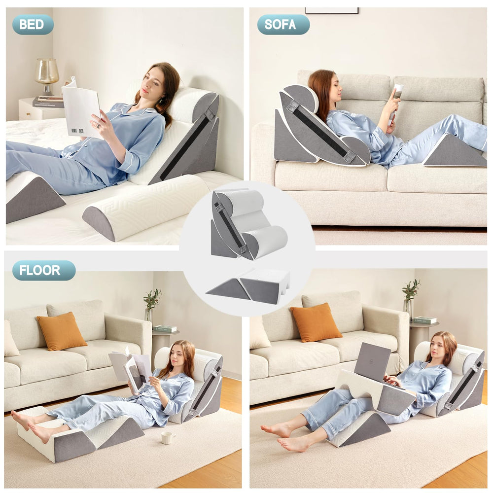 Yojoker memory foam wedge close-up showing supportive, breathable material.