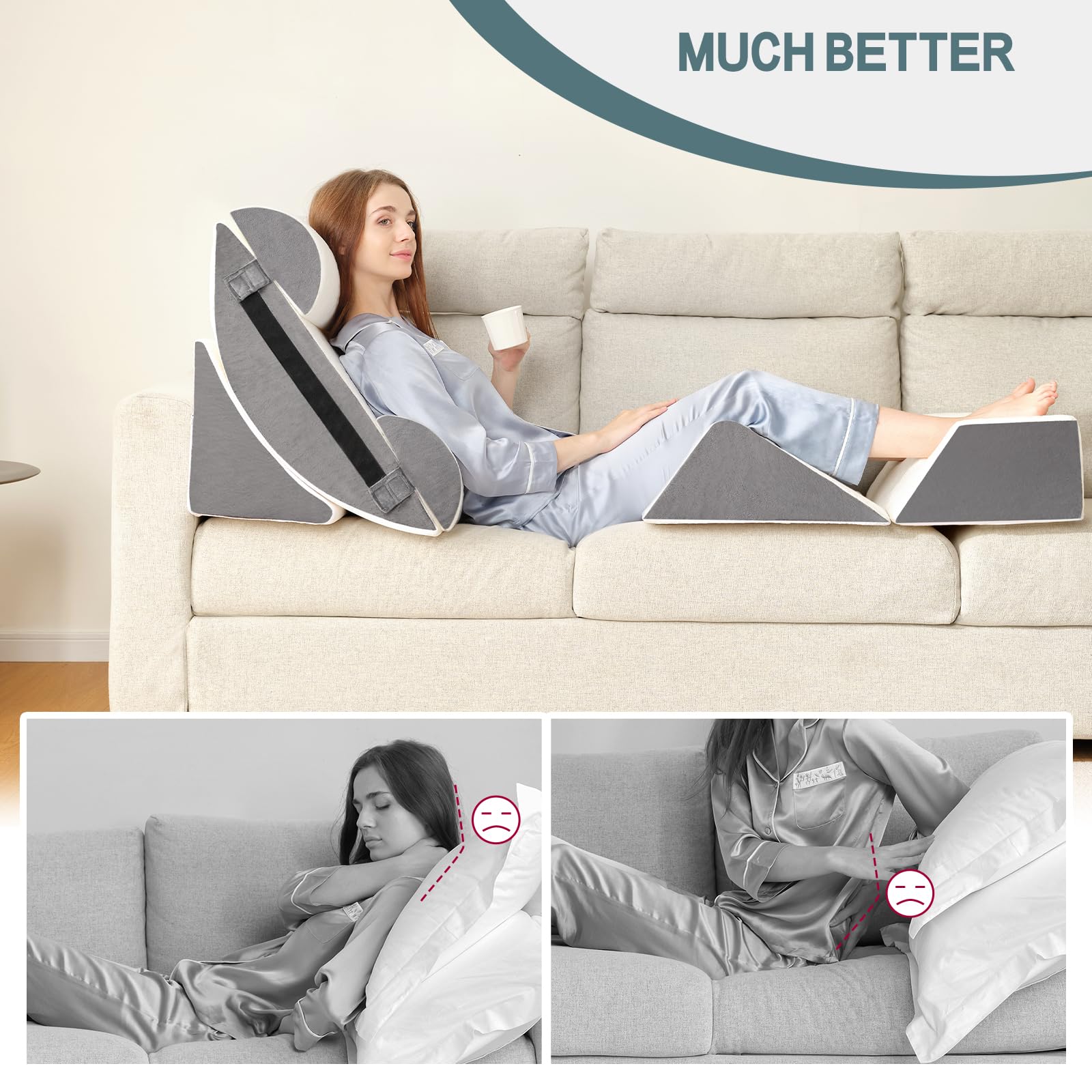 Yojoker vacuum storage bags included simplify organizing and storing pillows.