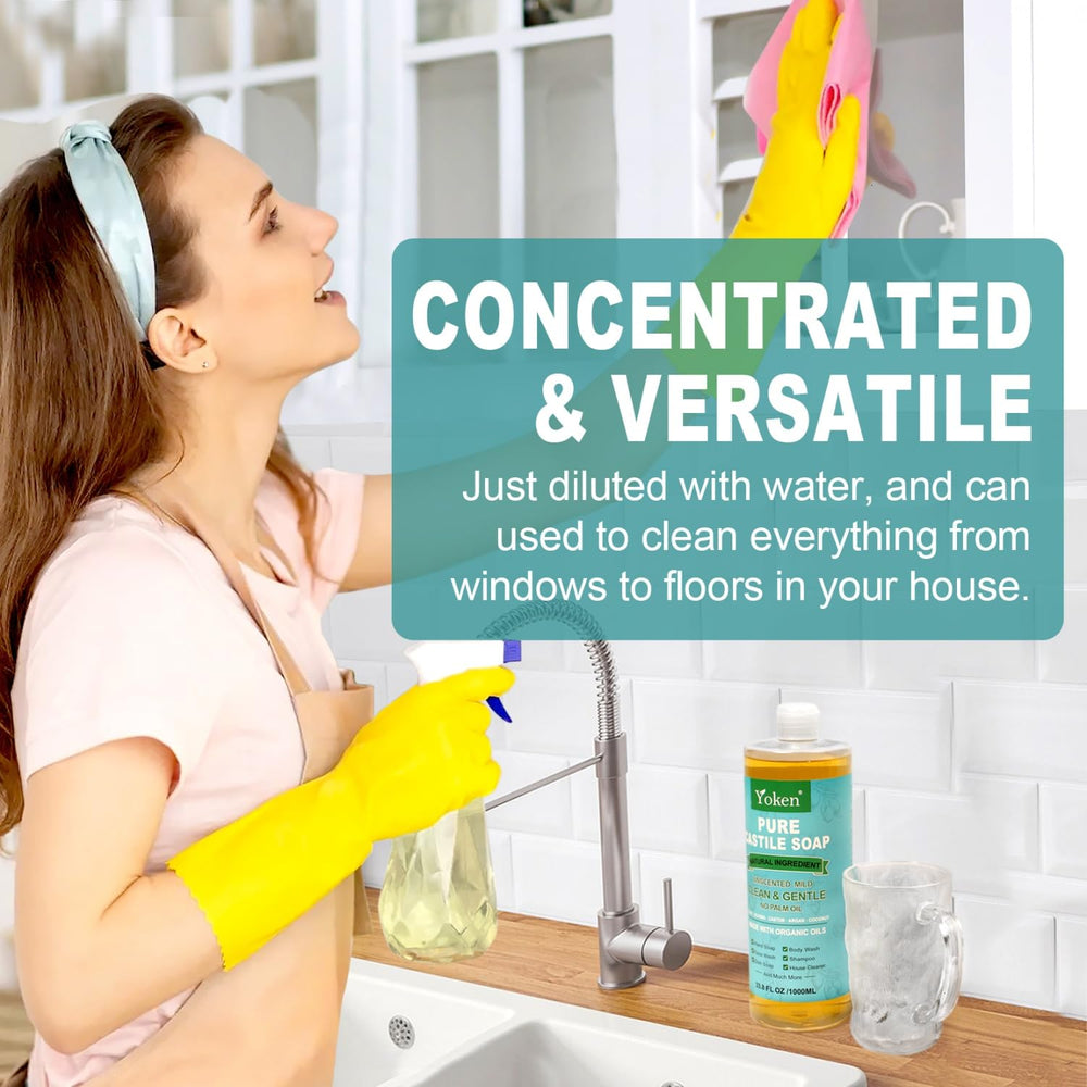 Yoken Castile Soap as a gentle body wash.