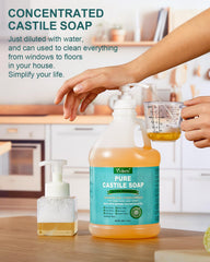 Yoken castile soap for dishwashing with gentle suds.