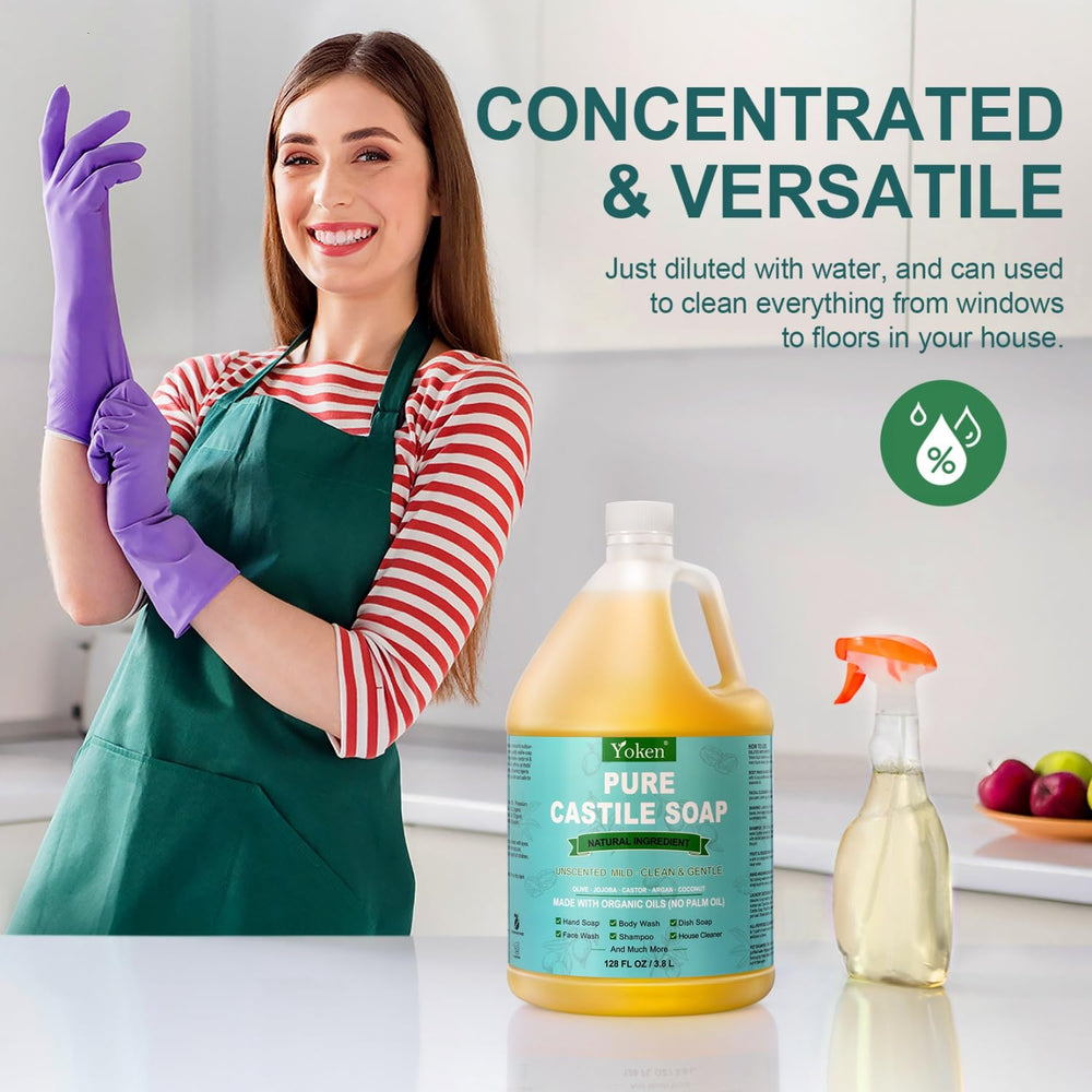 Yoken Castile Soap Liquid vegan cruelty-free formula badge on packaging