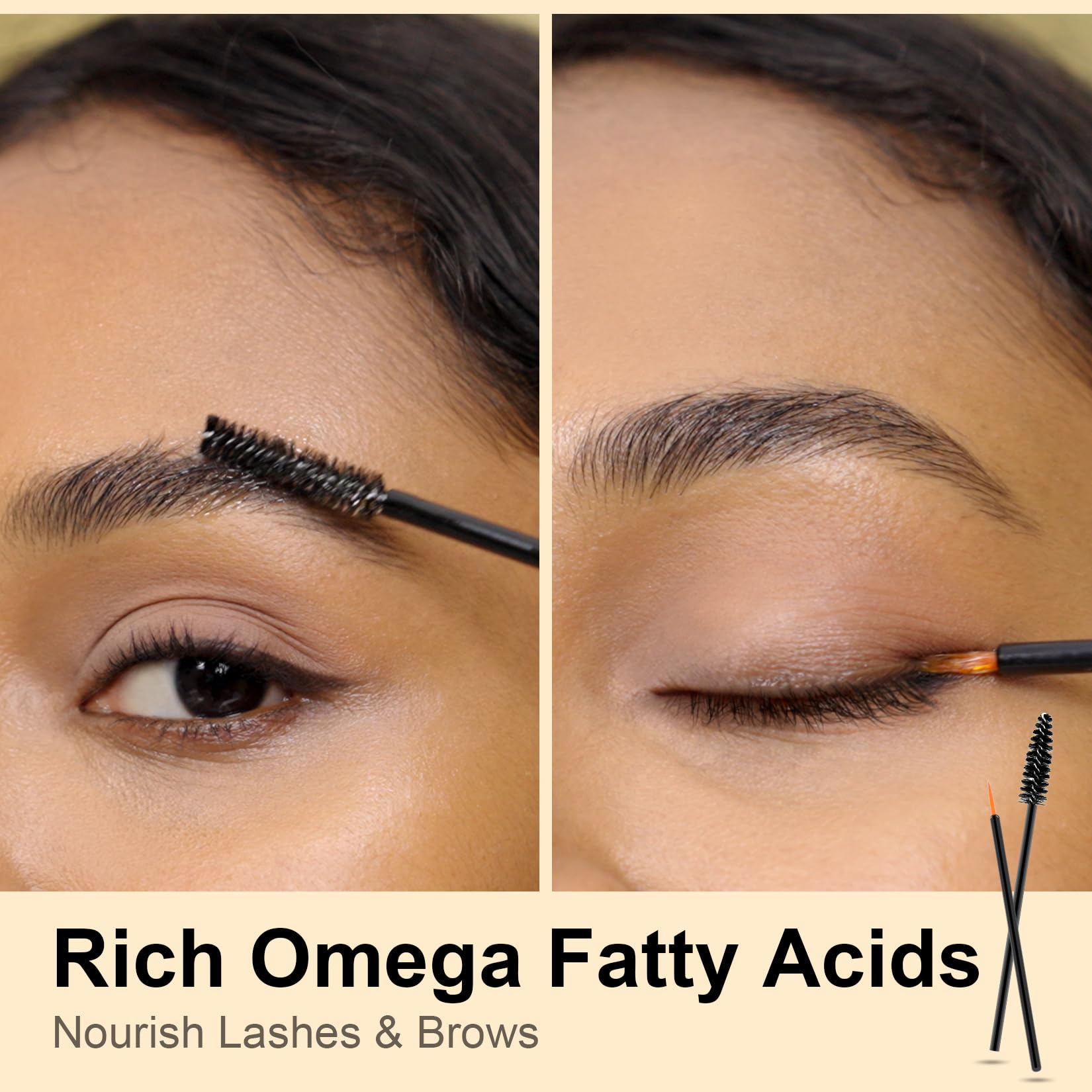 Yoken castor oil for eyelashes supports gentle conditioning.