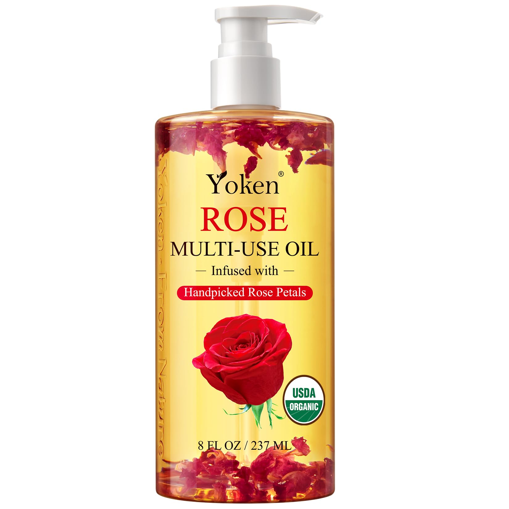 YOKEN multi-use body oil bottle-pour for controlled hydration after shower