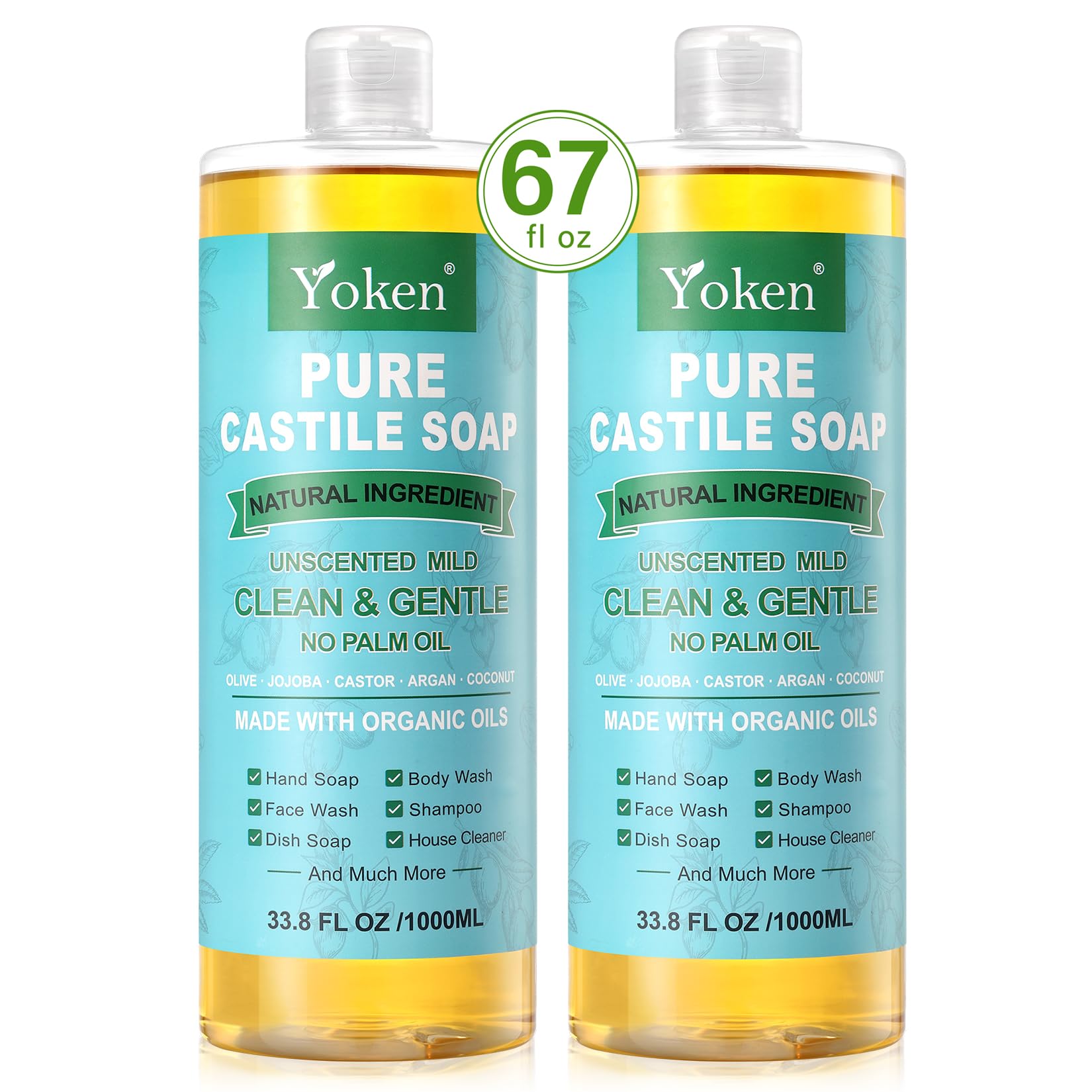 Yoken Castile Soap packaging highlights cruelty-free and vegan ingredients