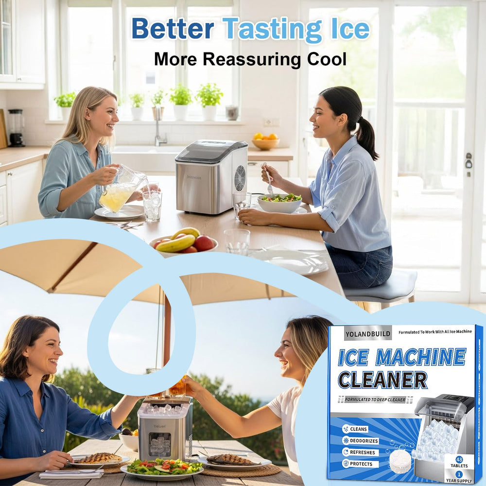 YoLandBuild odor-free, pure-tasting ice after cleaning