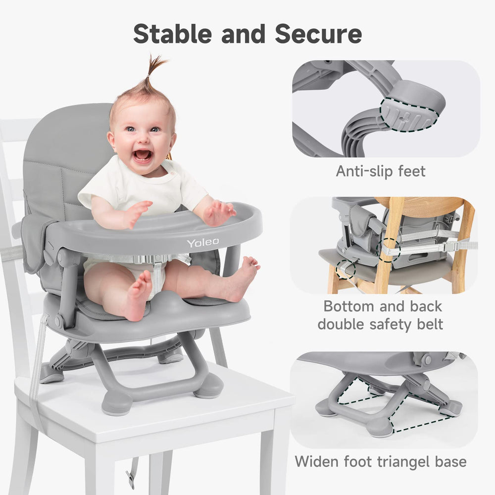 YOLEO booster with non-slip feet on chairs