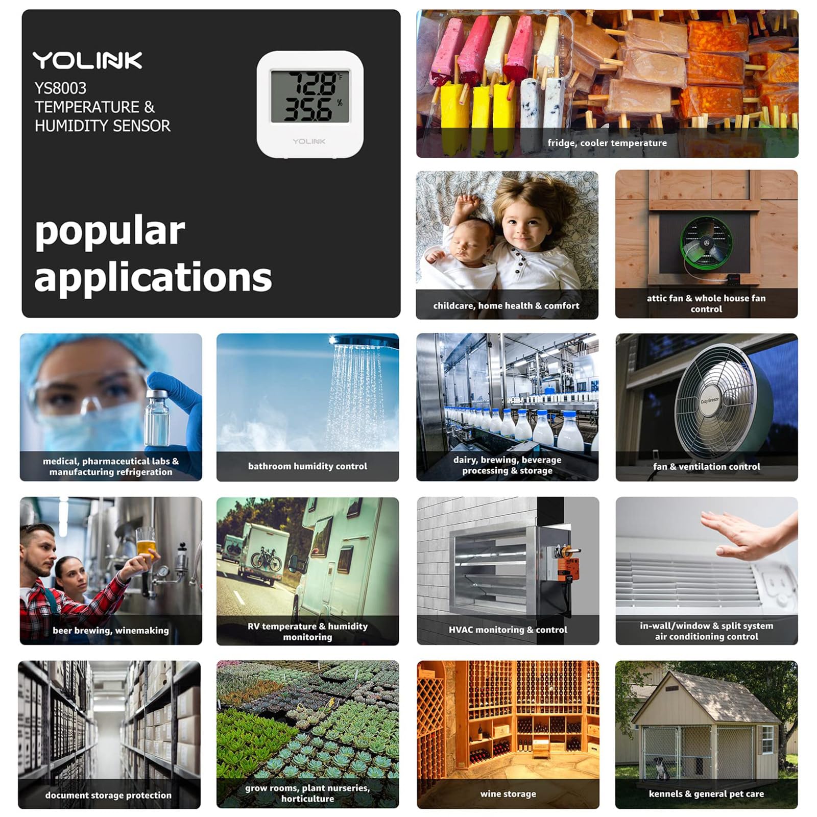 YoLink hub setup visual showing hub integration with devices.