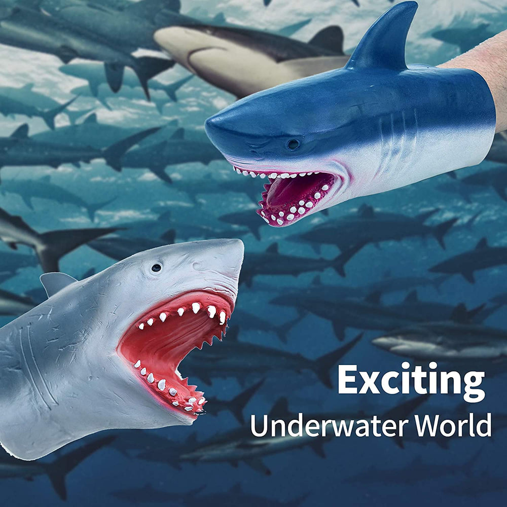 Yolococa shark puppet features detailed paint and lifelike teeth