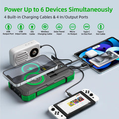 YOLOSKS wireless charging zone enabling cable-free power for compatible devices.
