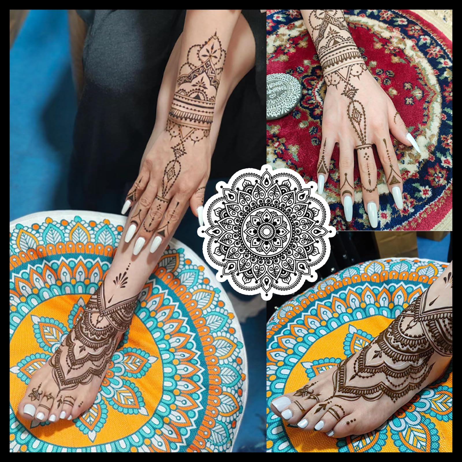 Yomagine temporary tattoo on arm using water-based paste.