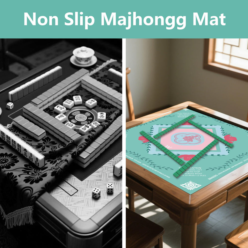 YOMEYOT Mahjong mat demonstrates noise dampening during play