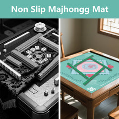 YOMEYOT Mahjong mat demonstrates noise dampening during play