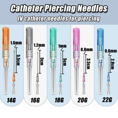 YONGDA 18G piercing needle suitable for ear and nose piercings.