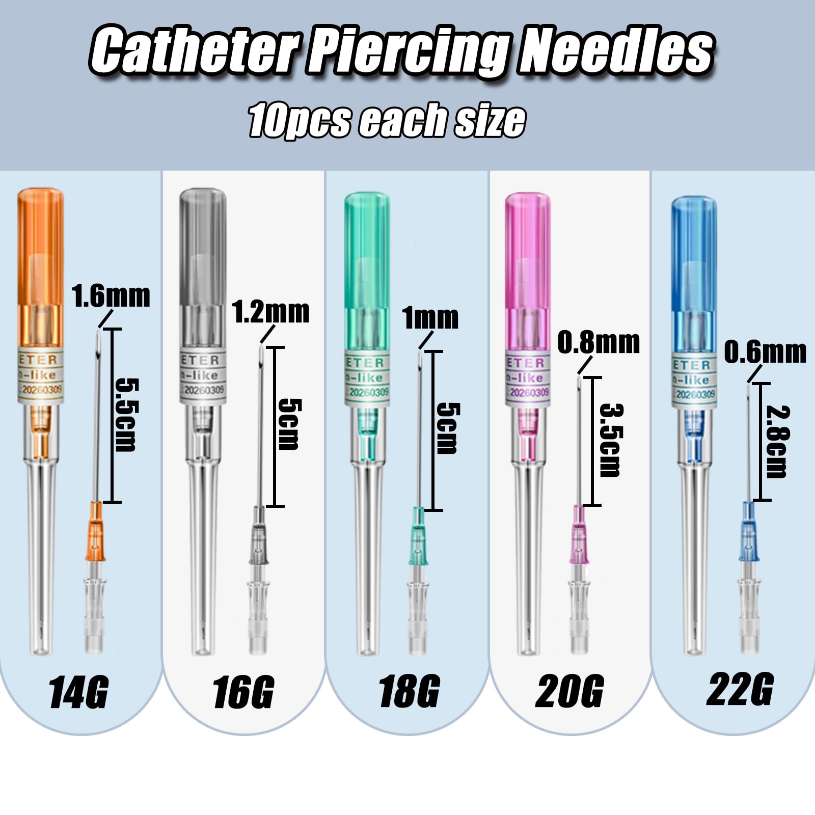 YONGDA ear piercing catheter needle ready for use