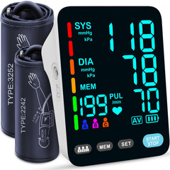 YONLO blood pressure monitor with large LED display for easy home readings